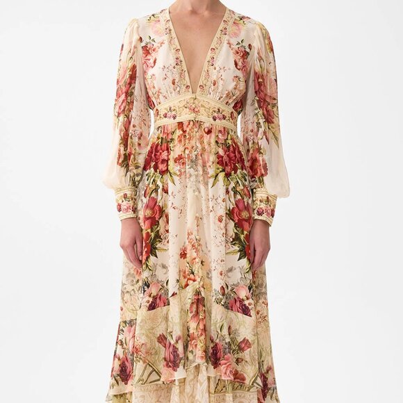 Camilla long button front dress Size M - Picture 1 of 14